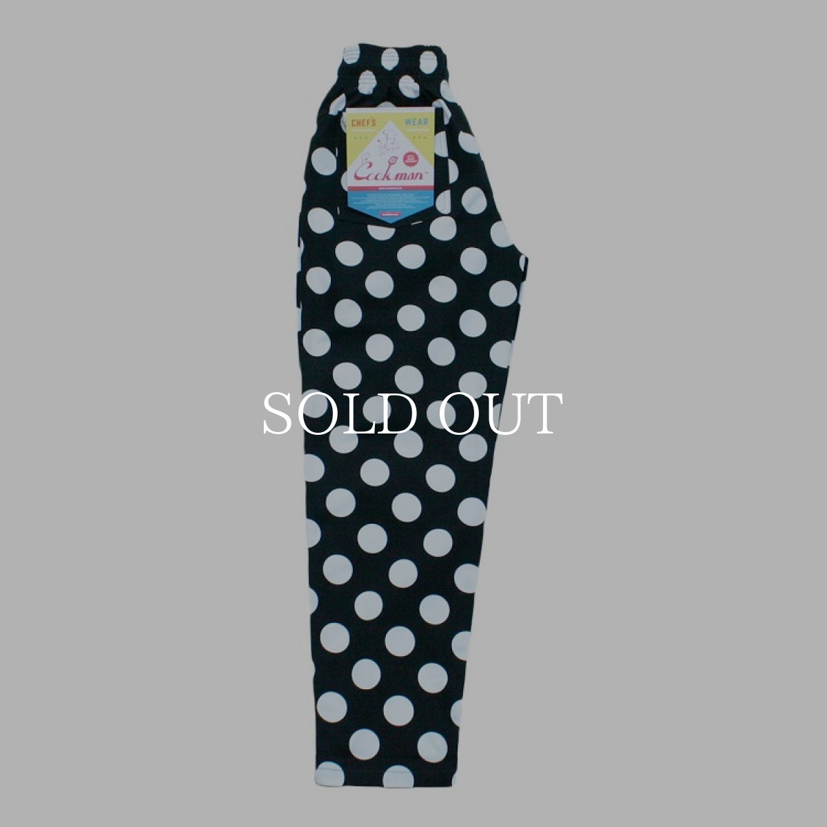 画像2: COOKMAN  Chef Pants Big dots (Black) (2)