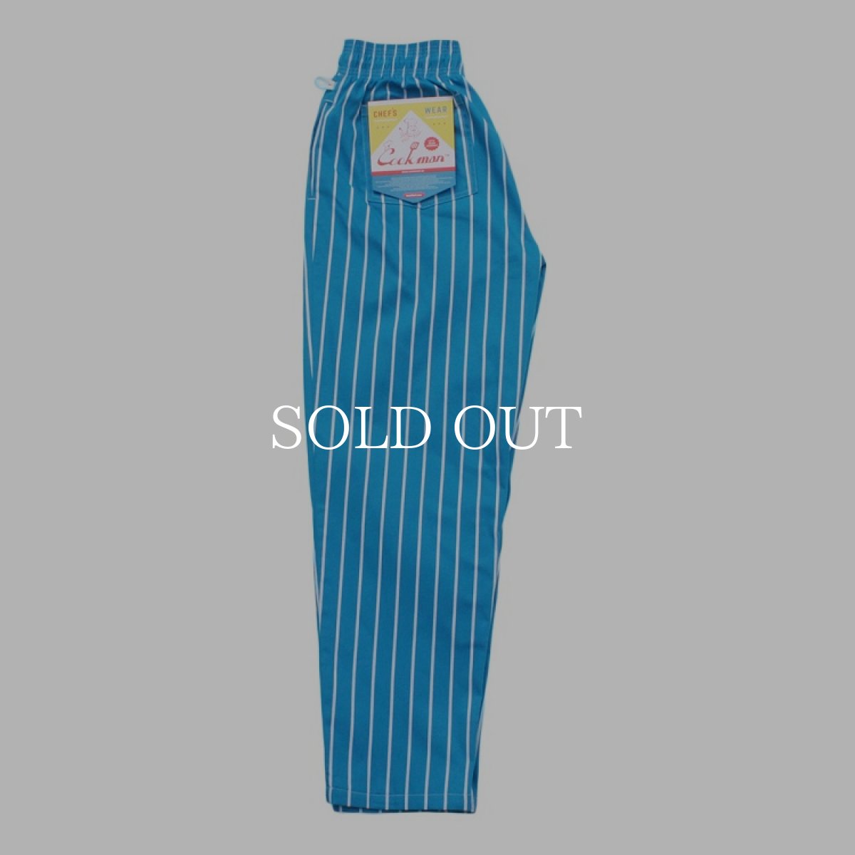 画像2: COOKMAN  Chef Pants Stripe (Light Blue) (2)