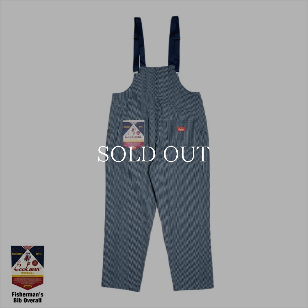 画像3: COOKMAN  Fisherman's Bib Overall Hickory (Navy) (3)