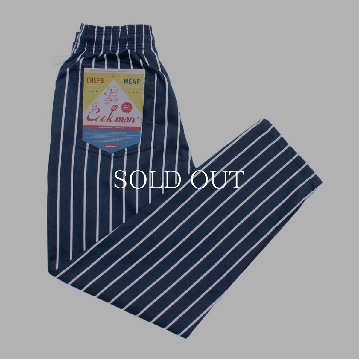 画像1: COOKMAN  Chef Pants Stripe (Navy) (1)