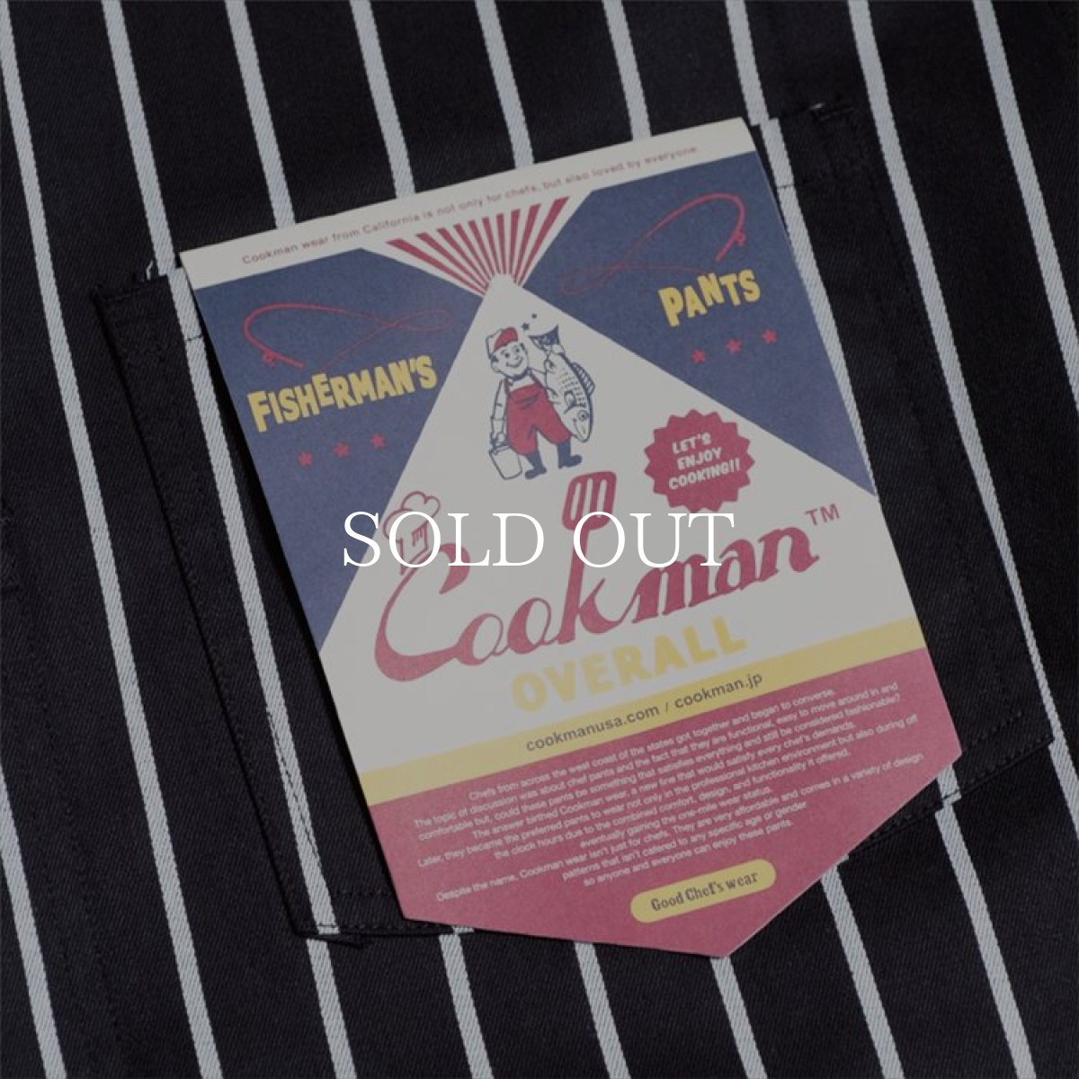 画像9: COOKMAN  Fisherman's Bib Overall Stripe (Black) (9)