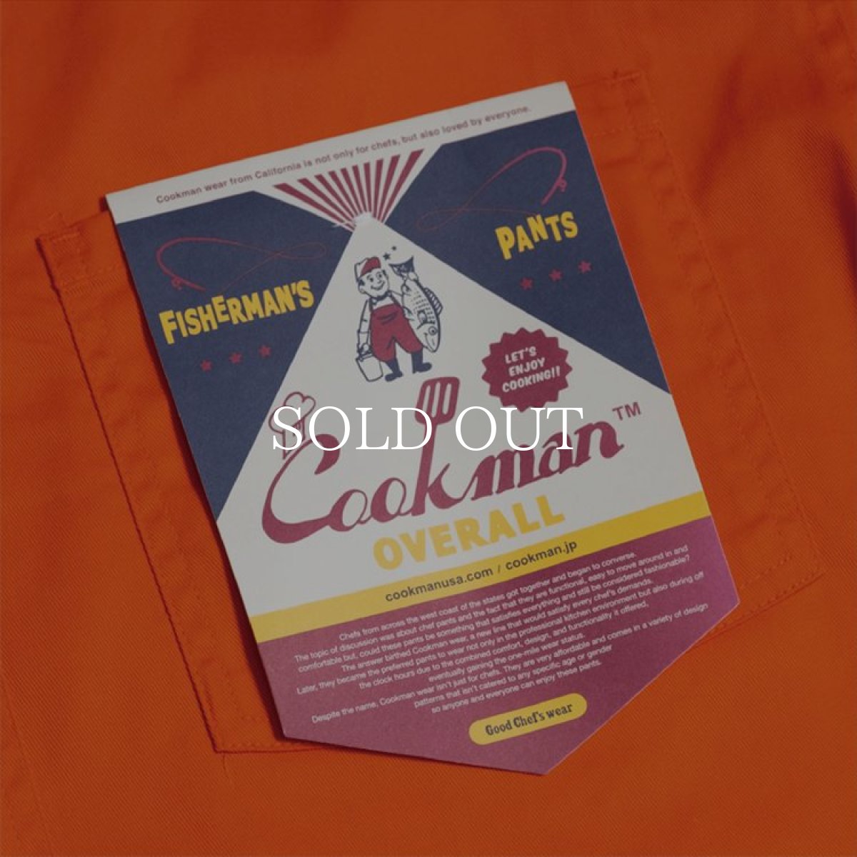画像9: COOKMAN  Fisherman's Bib Overall (Orange) (9)