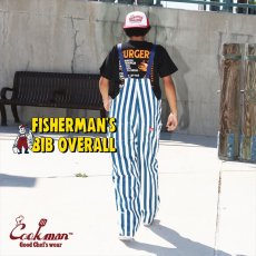画像12: COOKMAN  Fisherman's Bib Overall Wide Stripe (Navy) (12)