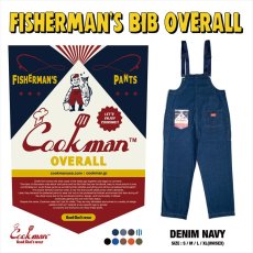 画像1: COOKMAN  Fisherman's Bib Overall Denim (Navy) (1)