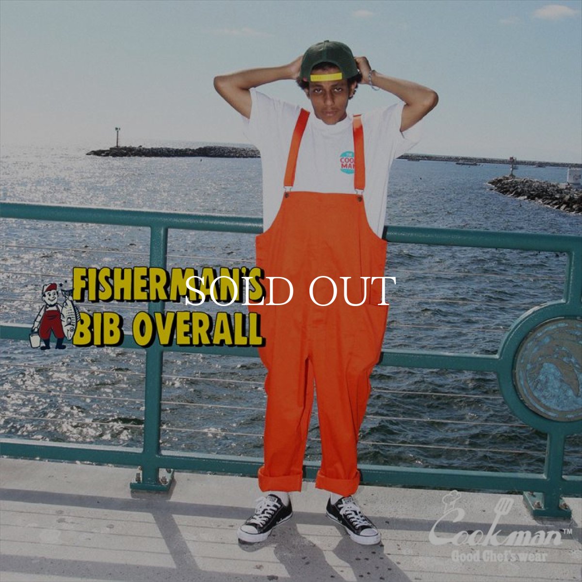 画像11: COOKMAN  Fisherman's Bib Overall (Orange) (11)