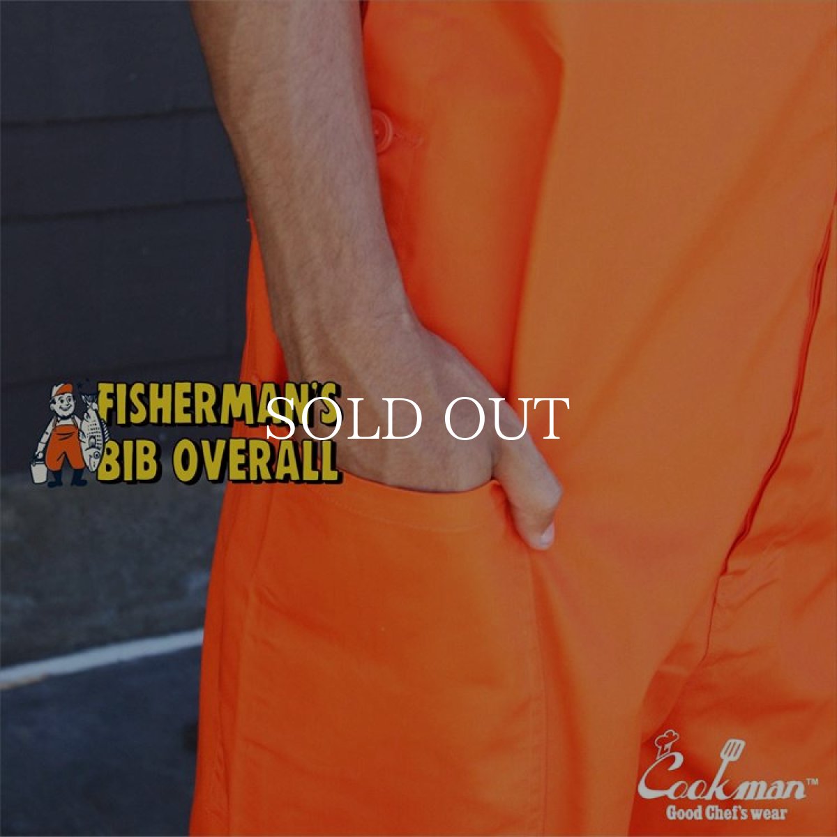 画像15: COOKMAN  Fisherman's Bib Overall (Orange) (15)
