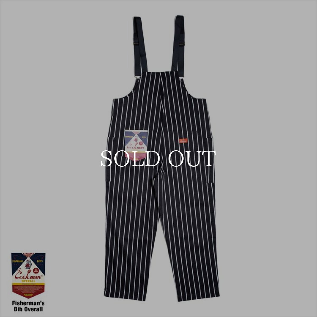 画像3: COOKMAN  Fisherman's Bib Overall Stripe (Black) (3)