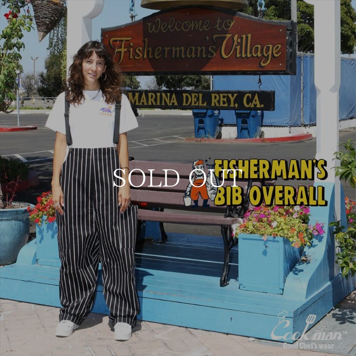 画像14: COOKMAN  Fisherman's Bib Overall Stripe (Black) (14)