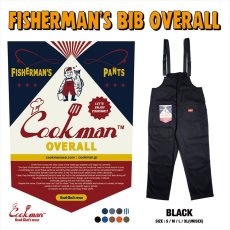 画像1: COOKMAN  Fisherman's Bib Overall (Black) (1)