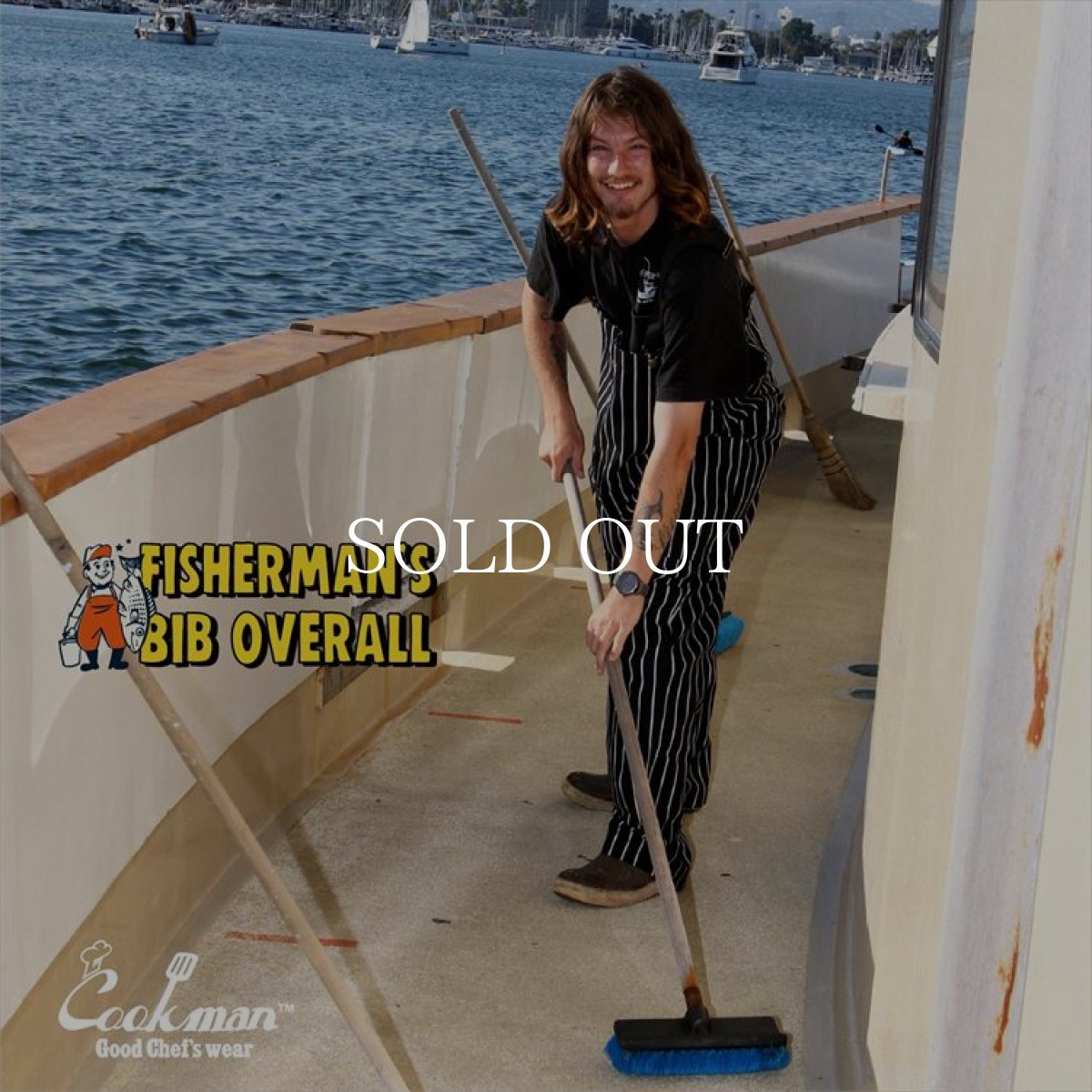 画像13: COOKMAN  Fisherman's Bib Overall Stripe (Black) (13)