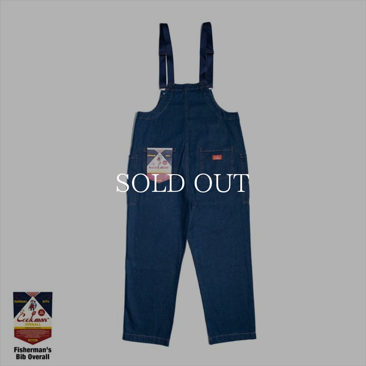 画像3: COOKMAN  Fisherman's Bib Overall Denim (Navy) (3)