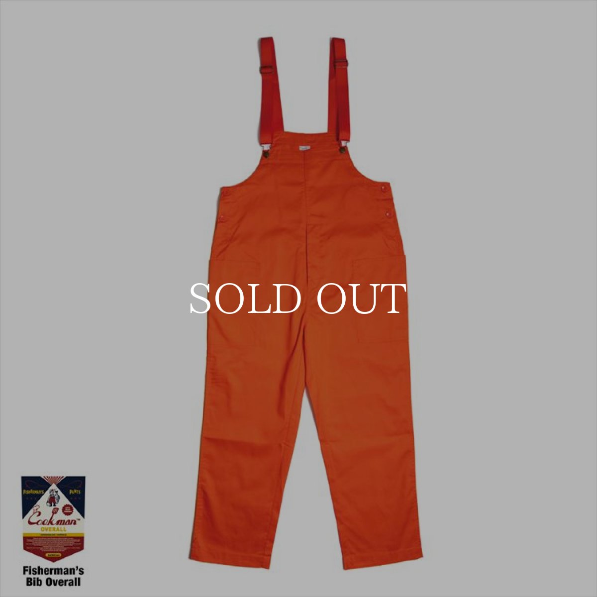 画像2: COOKMAN  Fisherman's Bib Overall (Orange) (2)