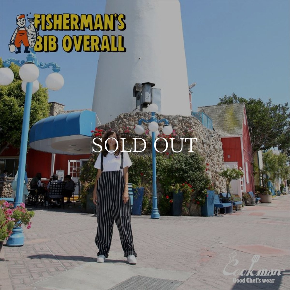 画像15: COOKMAN  Fisherman's Bib Overall Stripe (Black) (15)