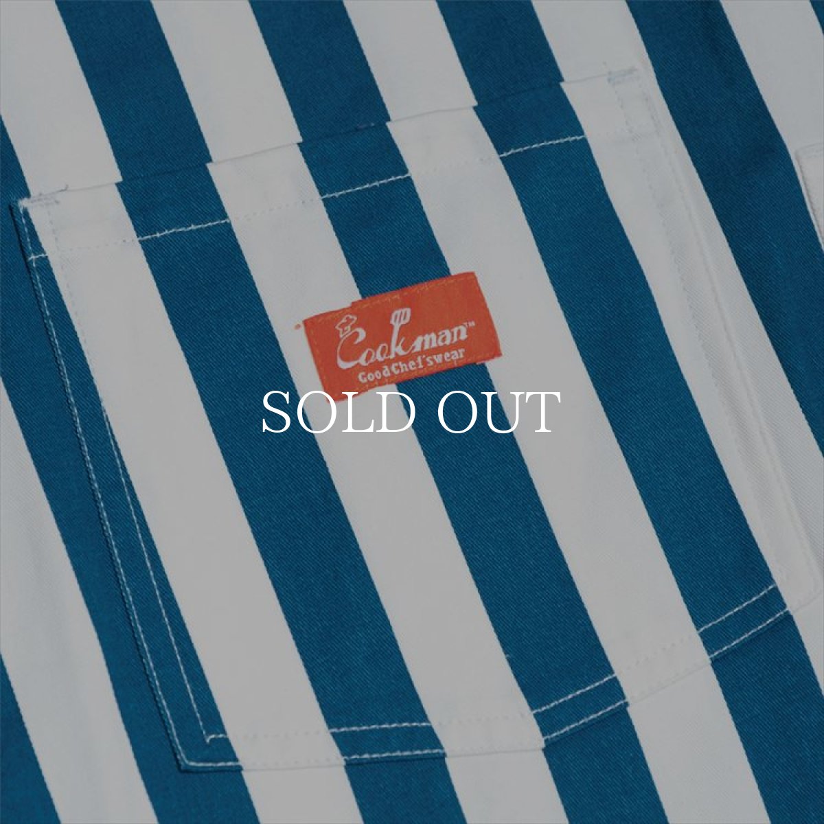 画像8: COOKMAN  Fisherman's Bib Overall Wide Stripe (Navy) (8)