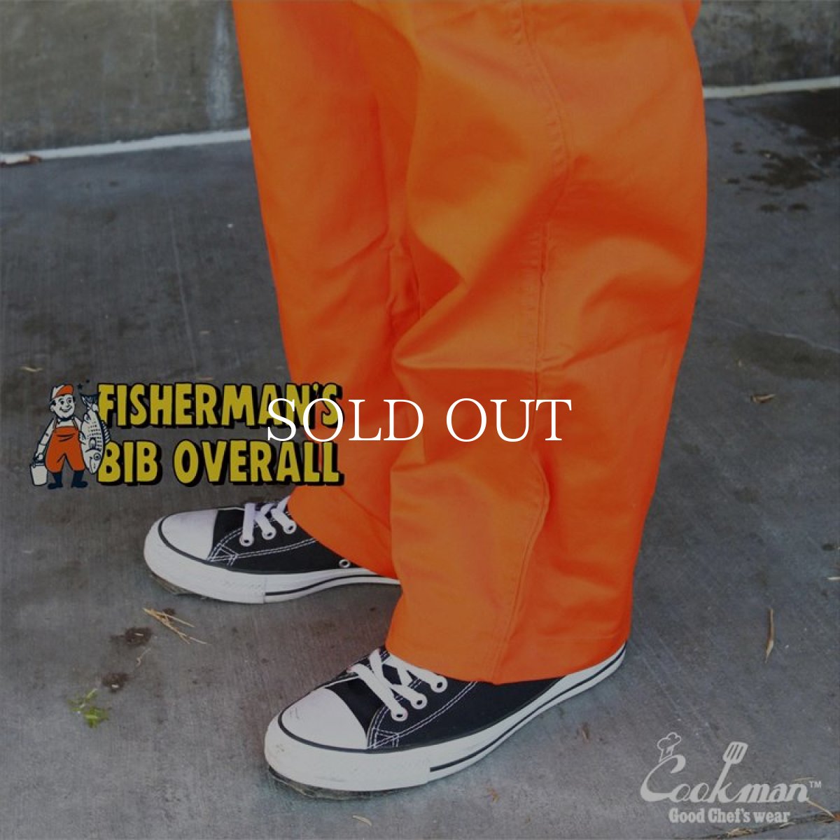画像17: COOKMAN  Fisherman's Bib Overall (Orange) (17)