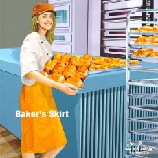 画像13: COOKMAN  Baker's Skirt Stripe (13)