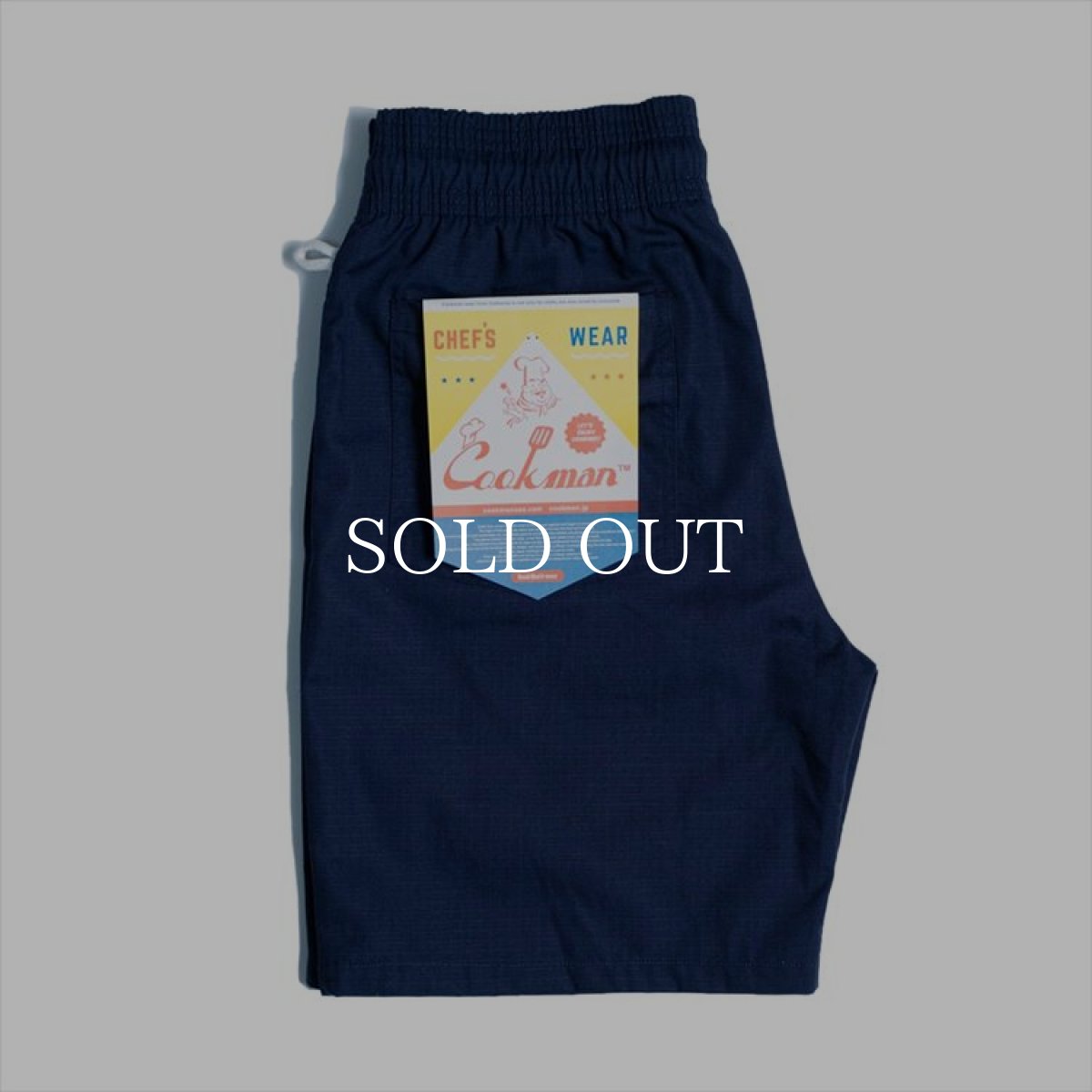 画像1: COOKMAN  Chef Short Pants Ripstop (Navy) (1)