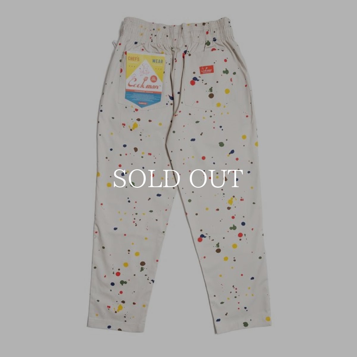 画像4: COOKMAN  Chef Pants Sauce Splash (Beige) (4)