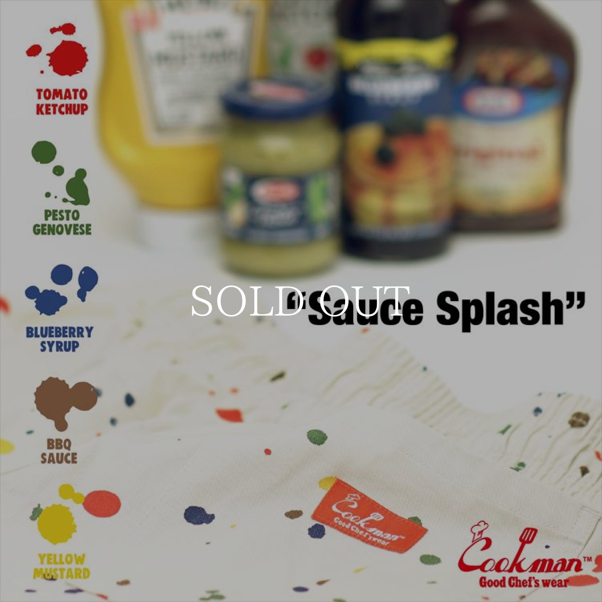 画像13: COOKMAN  Chef Pants Sauce Splash (Beige) (13)