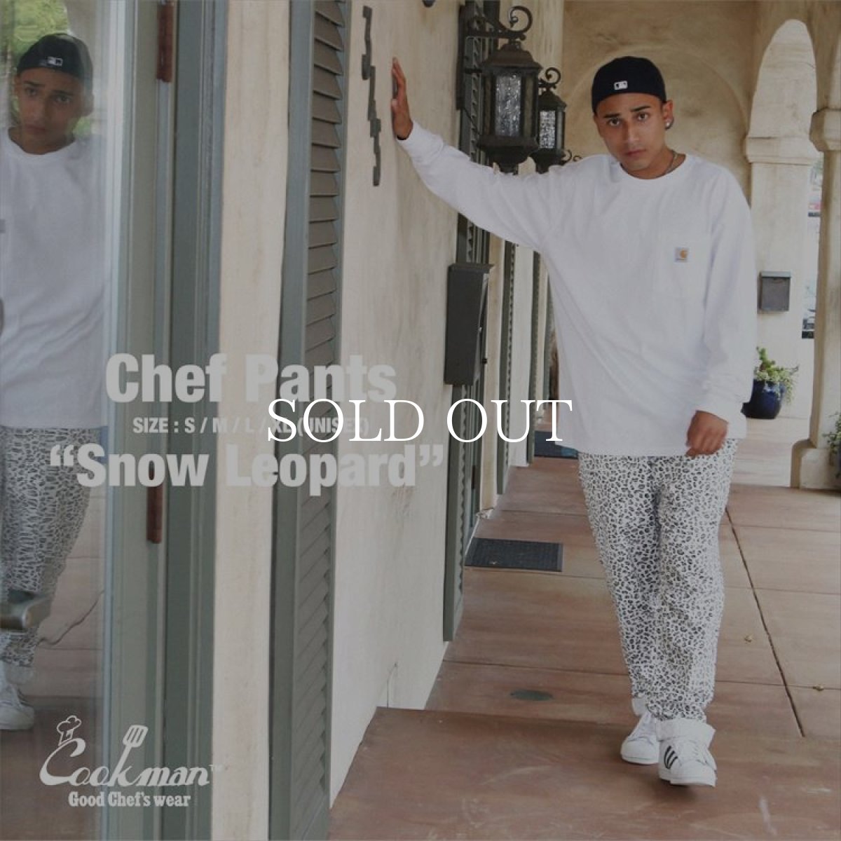 画像11: COOKMAN  Chef Pants Snow Leopard (White) (11)