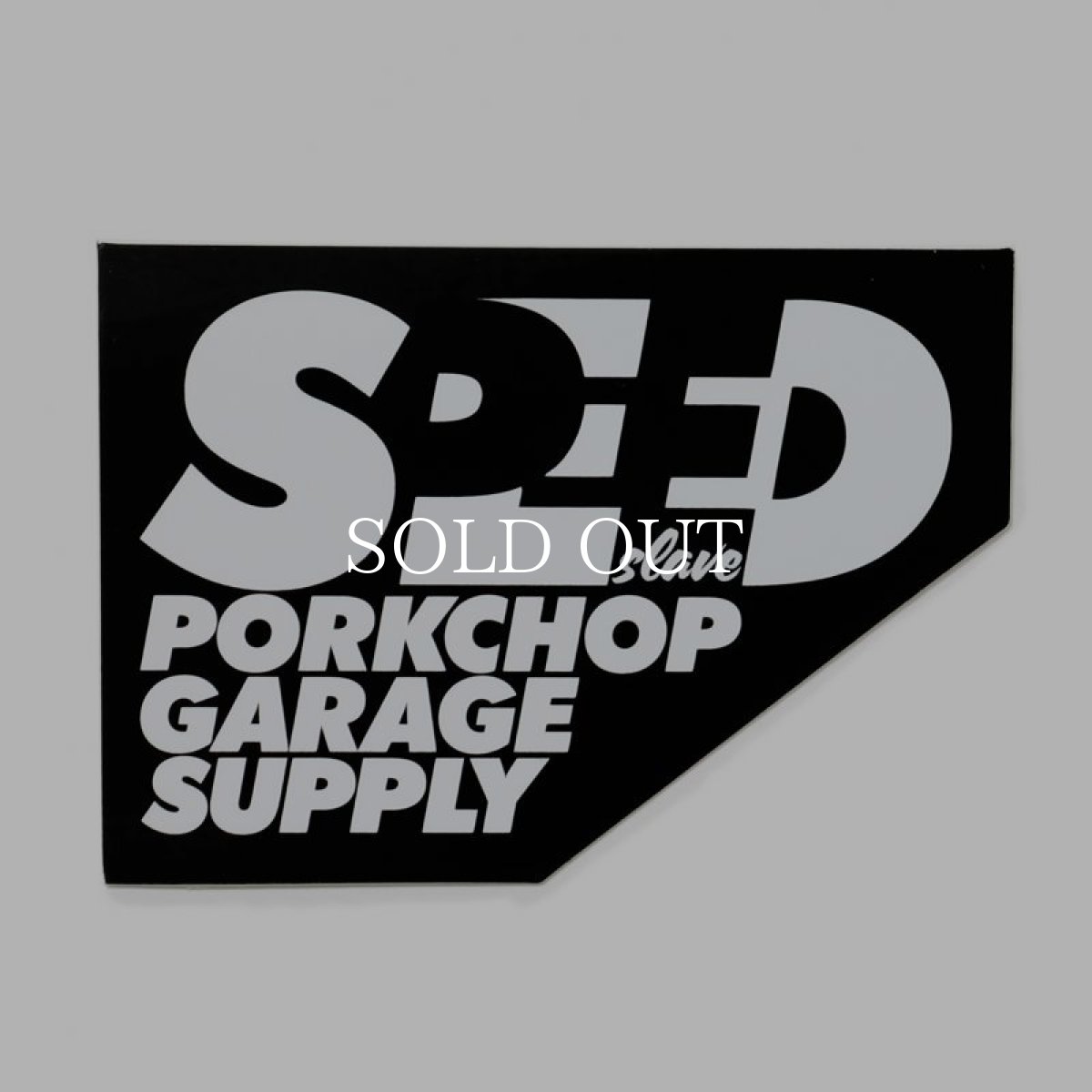 画像1: PORKCHOP GARAGE SUPPLY  SPEED SLAVE STICKER (BLACK) (1)