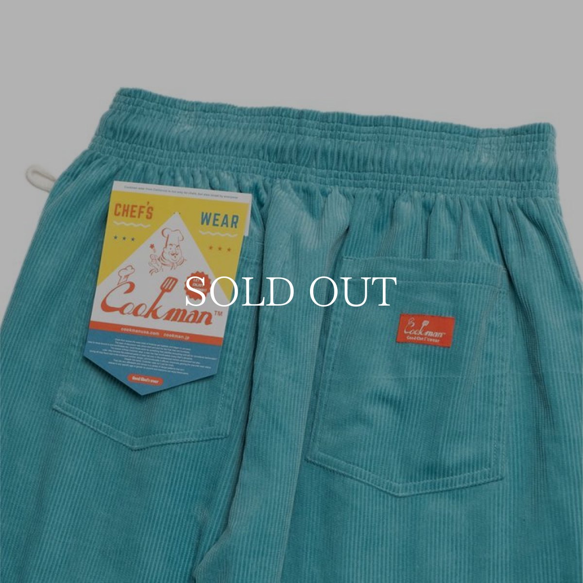 画像9: COOKMAN  Chef Pants Corduroy Turquoise Blue (Light Blue) (9)