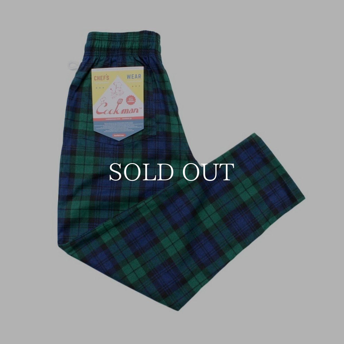 画像1: COOKMAN  Chef Pants Black Watch Check (Navy) (1)