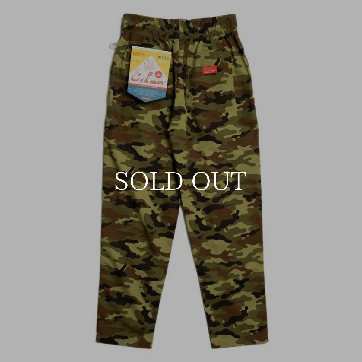 画像3: COOKMAN  Chef pants Ripstop Woodland Camo (3)