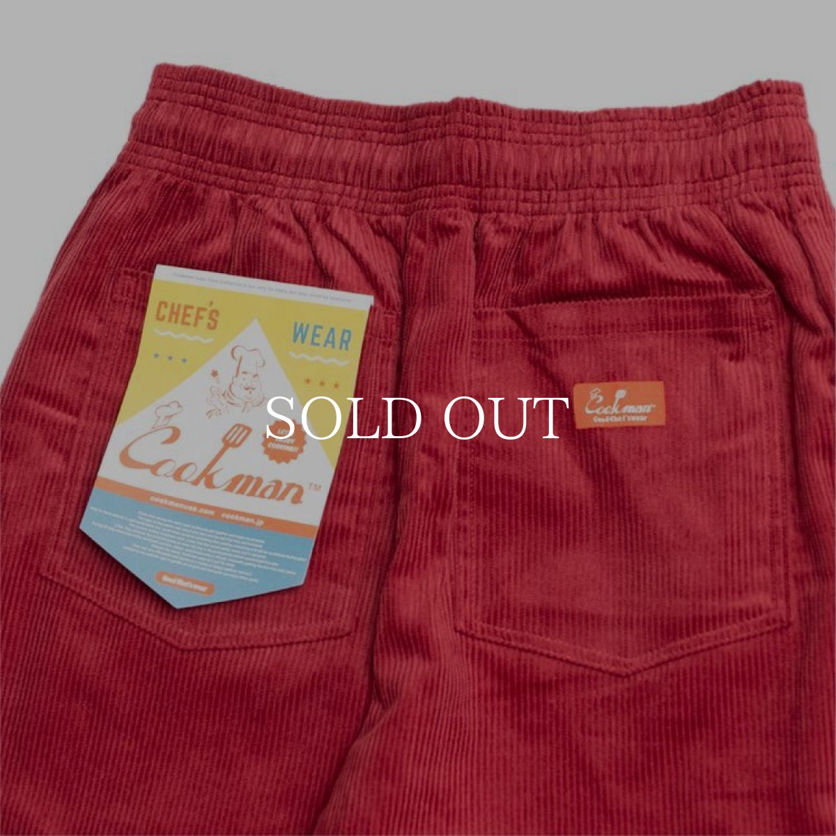 画像9: COOKMAN  Chef Pants Corduroy WINE (WINE RED) (9)