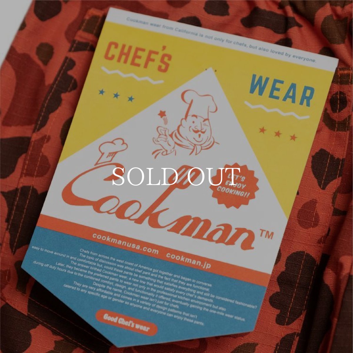 画像6: COOKMAN  Chef pants Ripstop Duck Hunter Camo (6)