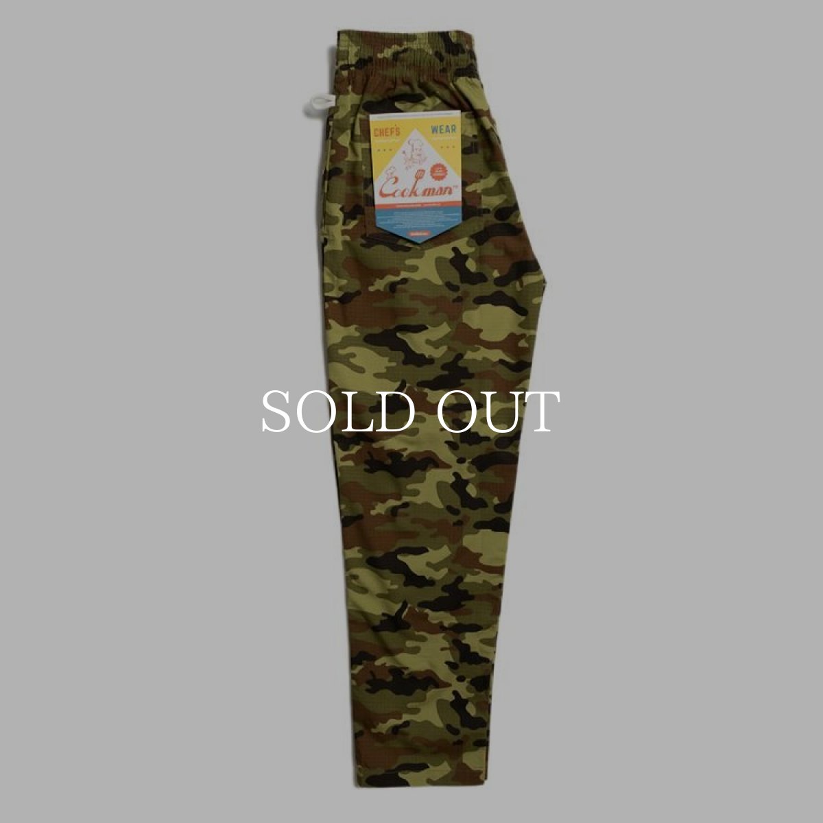 画像4: COOKMAN  Chef pants Ripstop Woodland Camo (4)