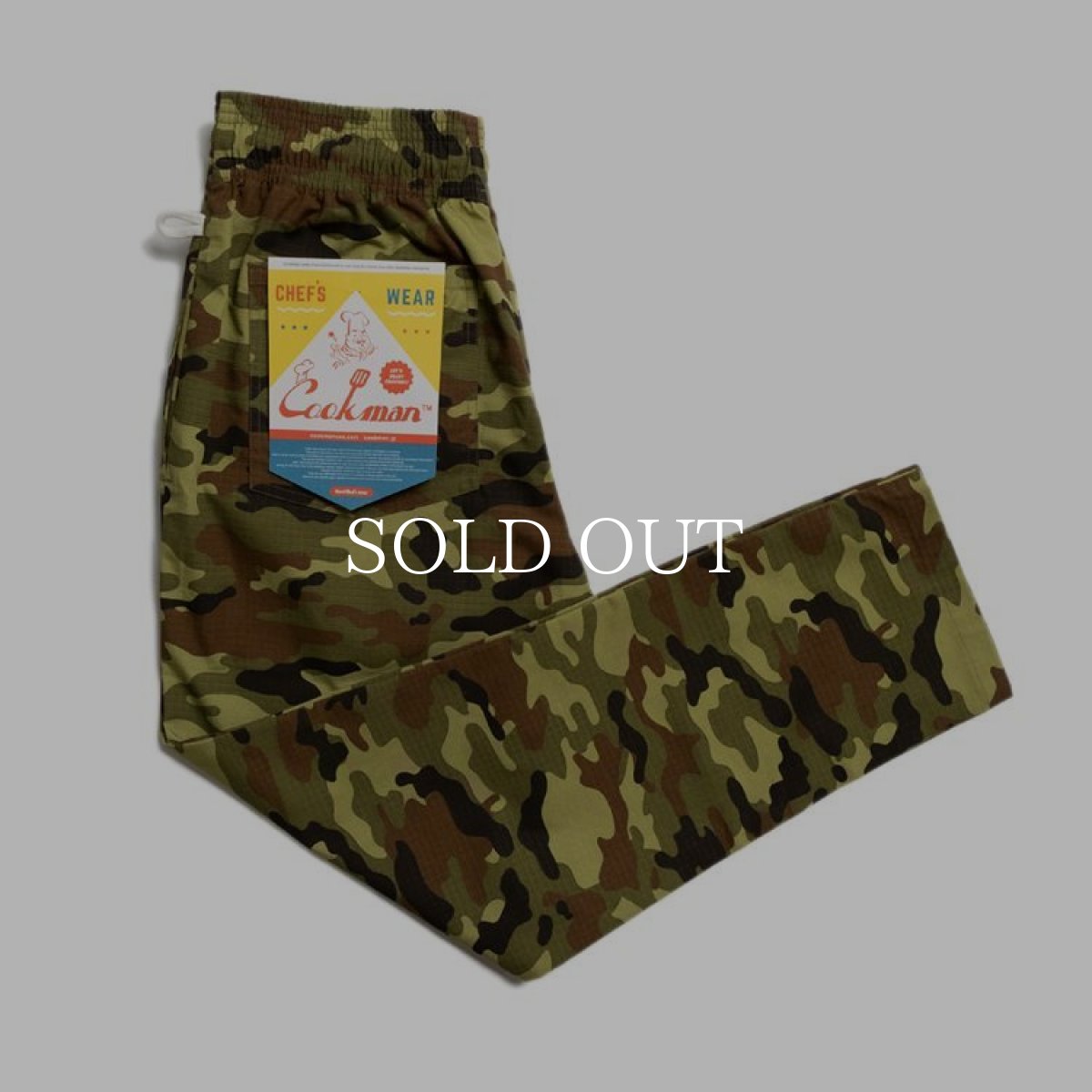 画像1: COOKMAN  Chef pants Ripstop Woodland Camo (1)