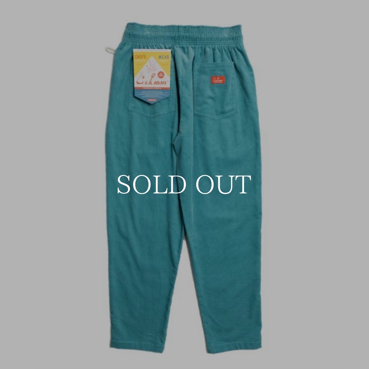 画像3: COOKMAN  Chef Pants Corduroy Turquoise Blue (Light Blue) (3)