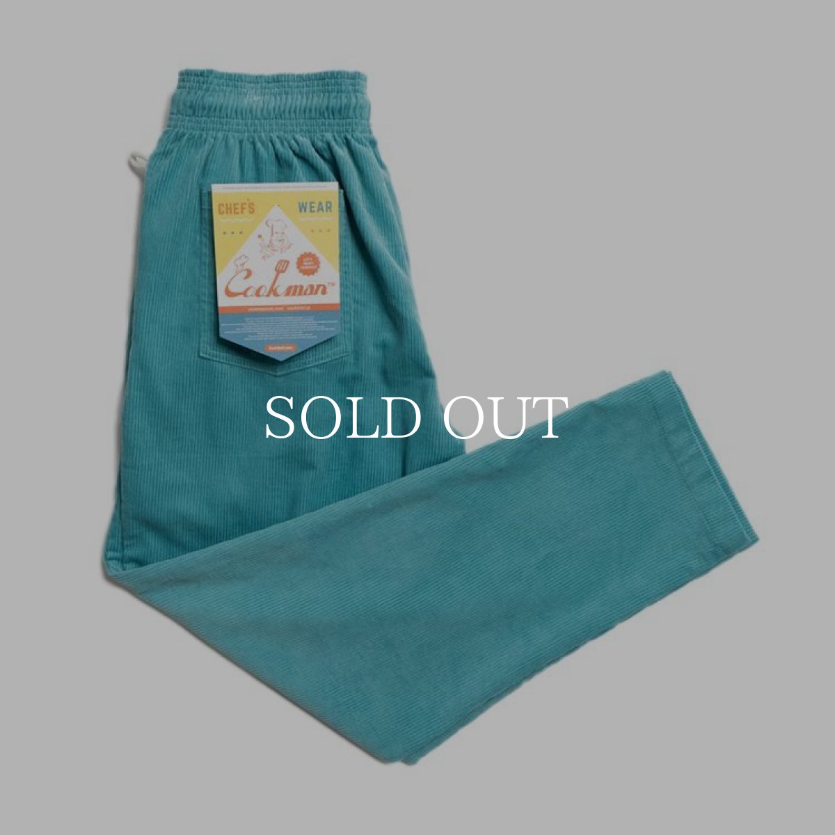 画像1: COOKMAN  Chef Pants Corduroy Turquoise Blue (Light Blue) (1)