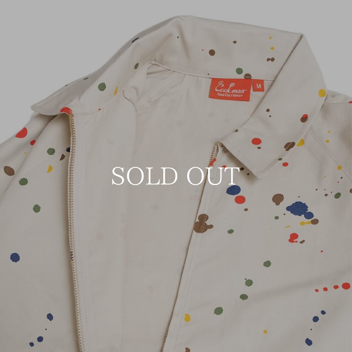 画像3: COOKMAN  Delivery Jacket Sauce Splash (Beige) (3)