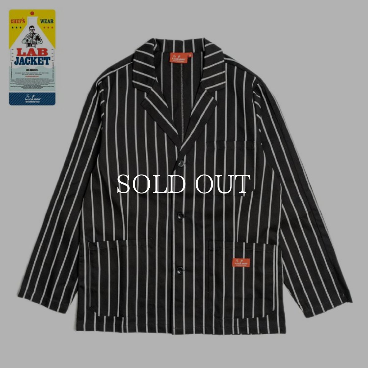 画像1: COOKMAN  Lab.Jacket Stripe (Black) (1)