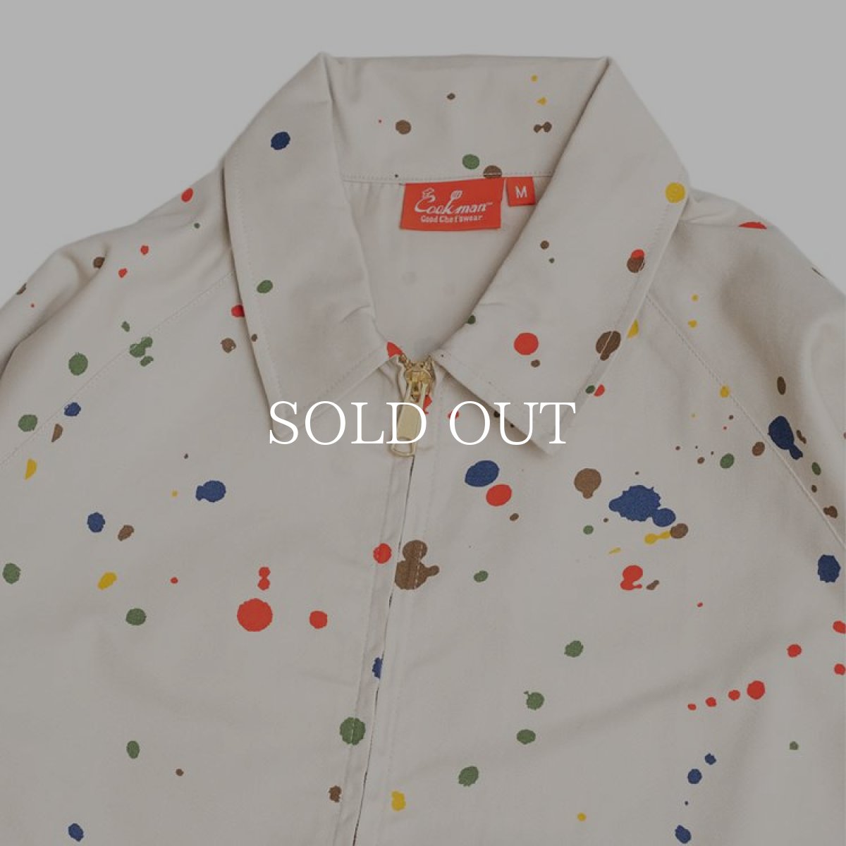 画像4: COOKMAN  Delivery Jacket Sauce Splash (Beige) (4)