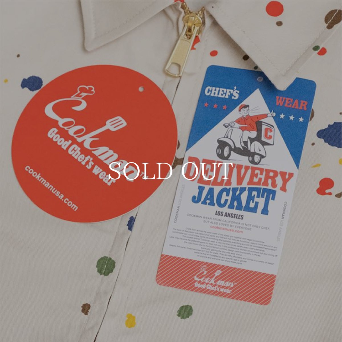 画像5: COOKMAN  Delivery Jacket Sauce Splash (Beige) (5)