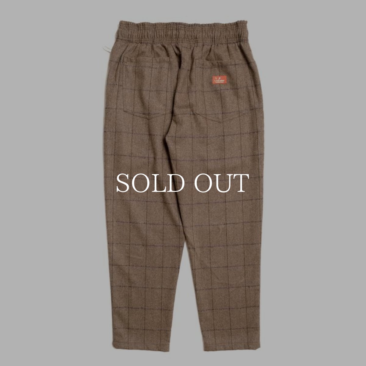 画像3: COOKMAN  Chef Pants Wool Mix Check (Brown) (3)