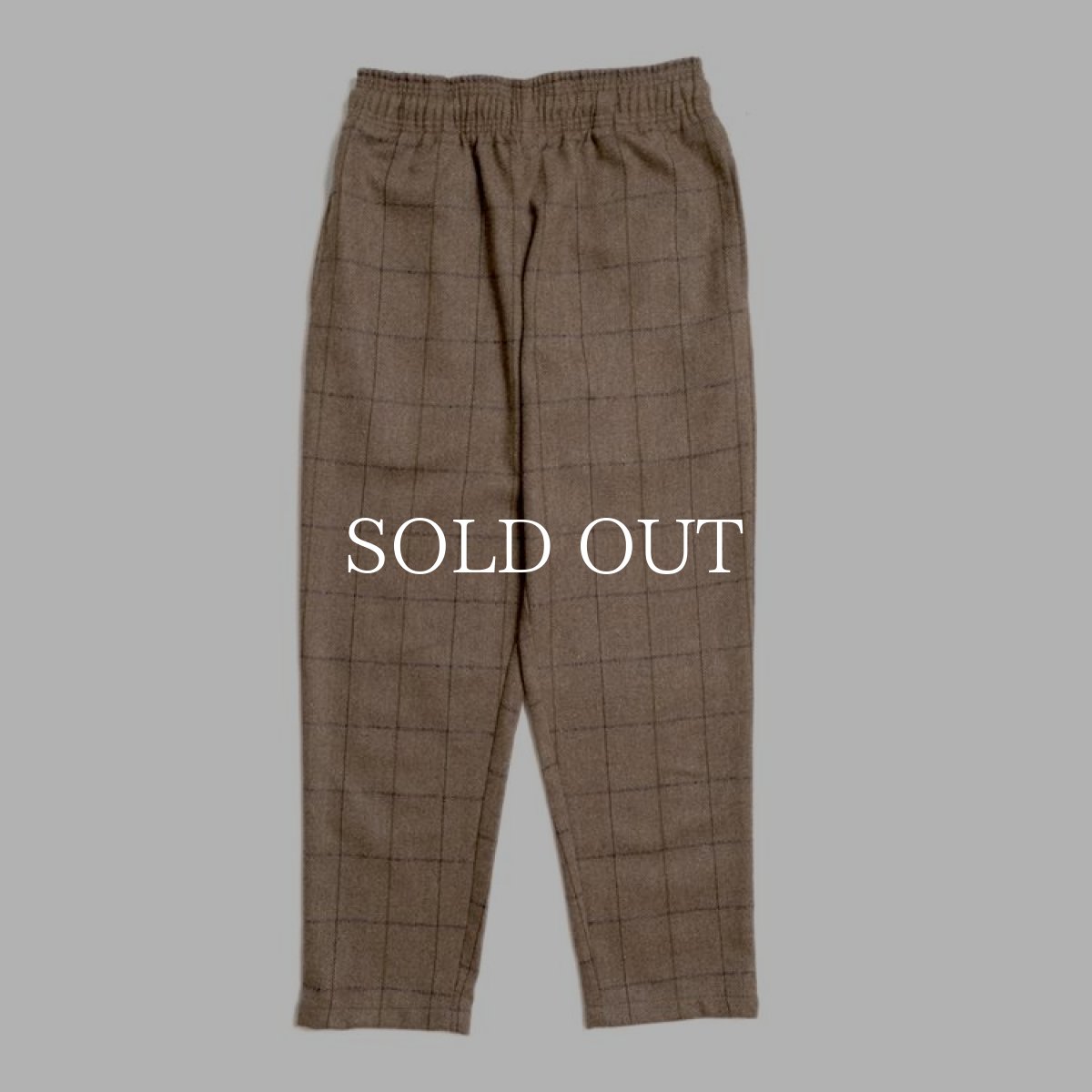 画像2: COOKMAN  Chef Pants Wool Mix Check (Brown) (2)