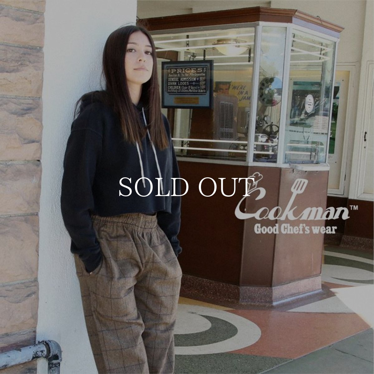 画像11: COOKMAN  Chef Pants Wool Mix Check (Brown) (11)