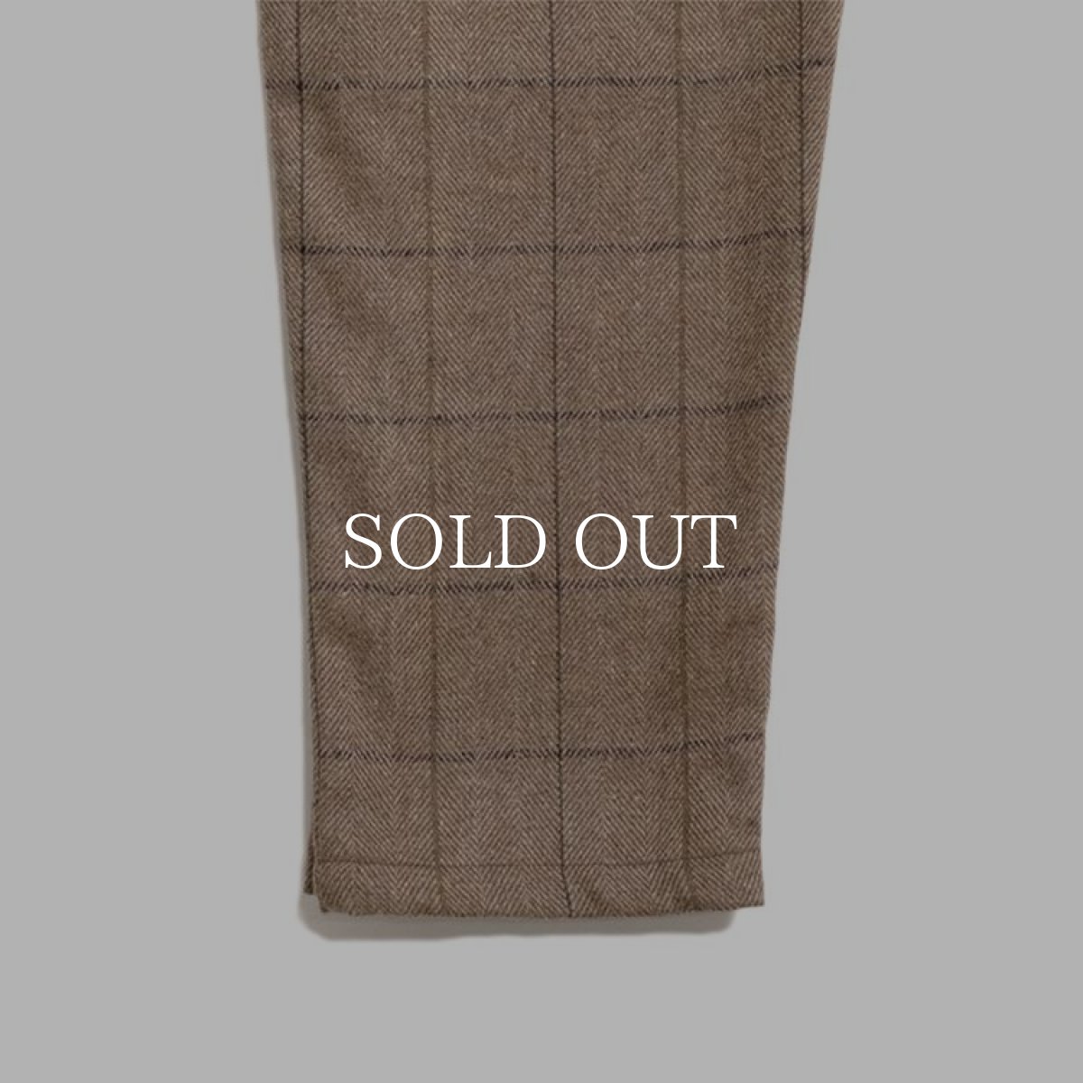 画像8: COOKMAN  Chef Pants Wool Mix Check (Brown) (8)