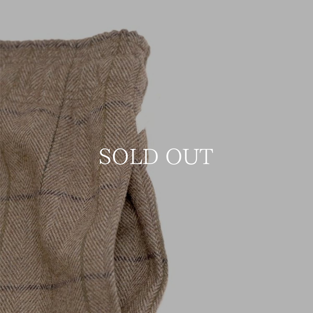 画像7: COOKMAN  Chef Pants Wool Mix Check (Brown) (7)