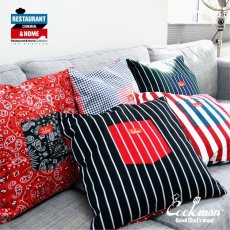 画像4: COOKMAN  Cushion Pocket Cover Reversible Stripe Black & Red (MULTI) (4)