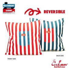 画像1: COOKMAN  Cushion Pocket Cover Reversible Wide Stripe Navy & Red (MULTI) (1)