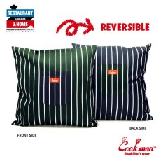 画像1: COOKMAN  Cushion Pocket Cover Reversible Stripe D/Green & Navy (MULTI) (1)