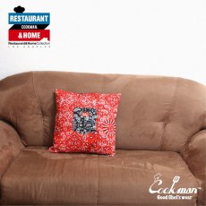 画像2: COOKMAN  Cushion Pocket Cover Reversible Paisley Red & Black (MULTI) (2)