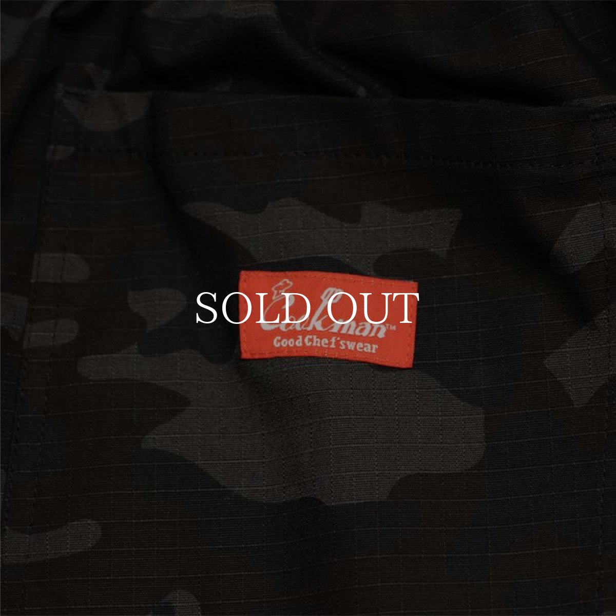画像5: COOKMAN  Chef pants Ripstop Camo Black Woodland (BLACK) (5)