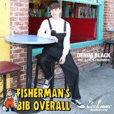 画像14: COOKMAN  Fisherman's Bib Overall Denim (Black) (14)