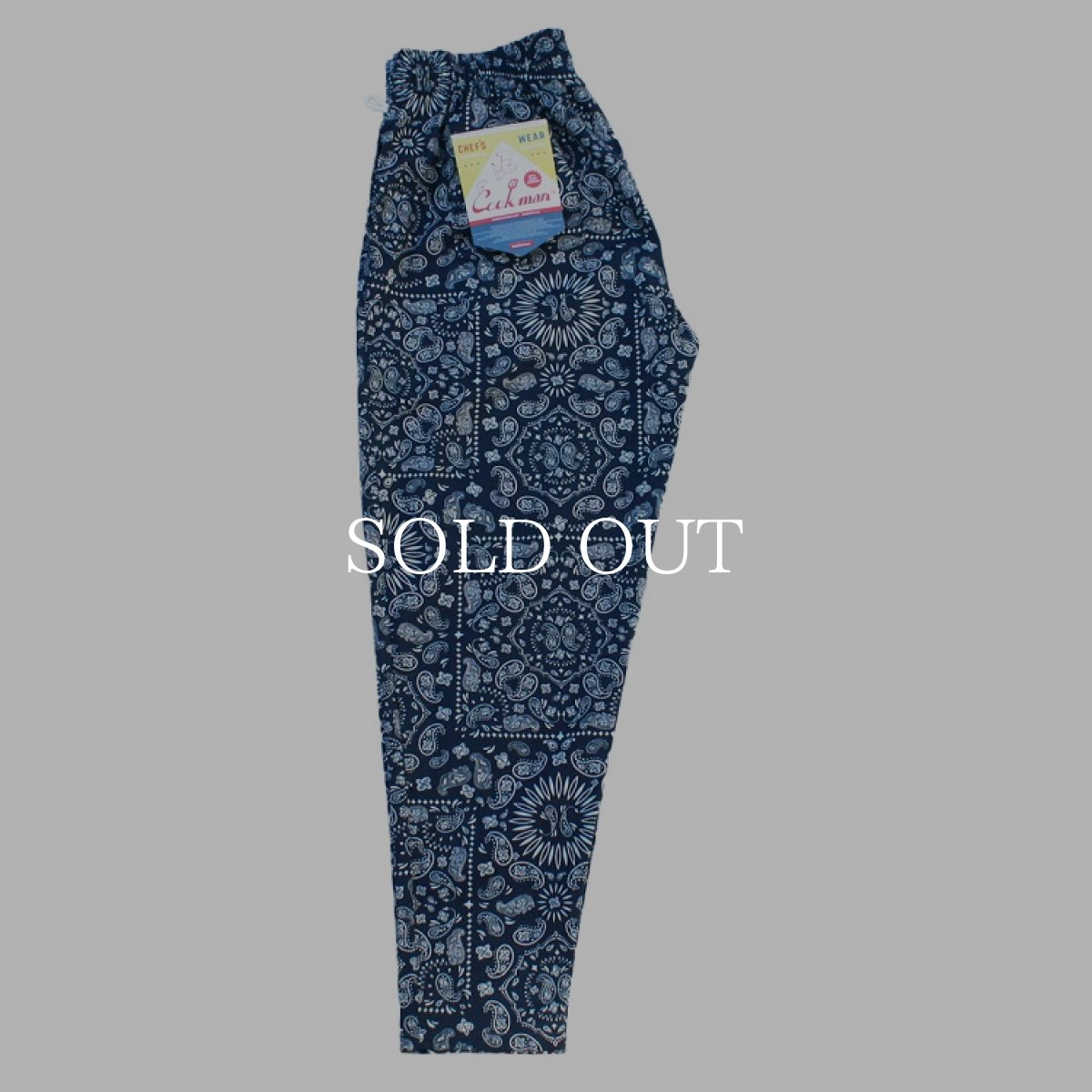 画像2: COOKMAN  Chef Pants Paisley BIG SIZE (Navy) (2)